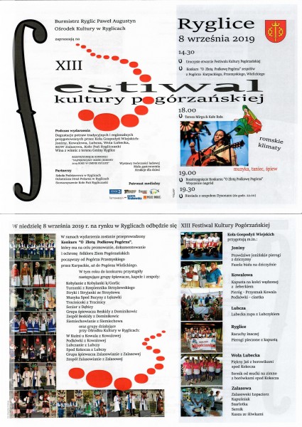 XIII Festiwal Kultury Pogórzańskiej