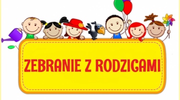 Zebranie z rodzicami dzieci 3 i 4 letnich