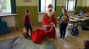 Wizyta Św. Mikołaja w szkole