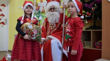 Wizyta Św. Mikołaja w oddziale przedszkolnym
