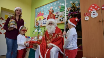 Wizyta Św. Mikołaja w oddziale przedszkolnym