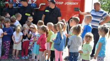 Wizyta strażaków w przedszkolu